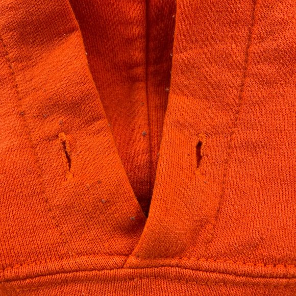 Gildan Heavy Sweater Men XL Orange Hoodie Sweatshirt TDL Trust Dedicate Love - Picture 4 of 13
